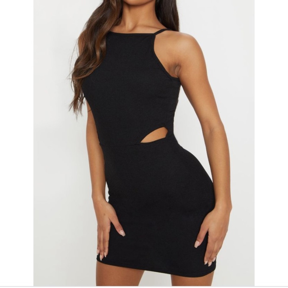 PrettyLittleThing Black bodycon dress